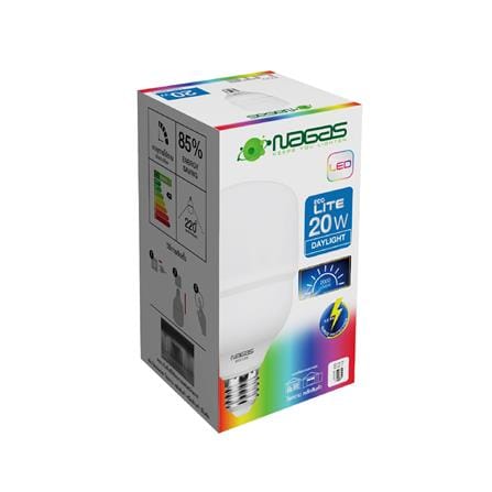 หลอด LED NAGAS ECO LITE 20 วัตต์ DAYLIGHT E27_2