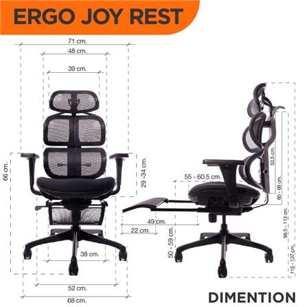 เก้าอี้เพื่อสุขภาพ ERGOTREND ERGO JOY REST ดำ_8