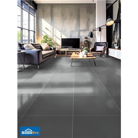 กระเบื้องพื้นพอร์ซเลน 60x60 ซม. TARA ทิมมี่ ดาร์กเกรย์ A 1.44M2_3