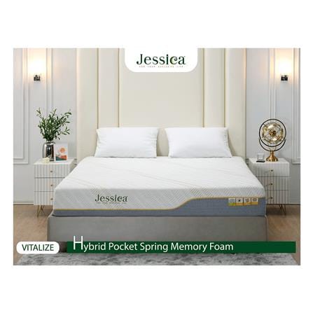 ที่นอนพ็อกเก็ตสปริง 5 ฟุต JESSICA รุ่น VITALIZE พร้อมชุดเครื่องนอน 11 ชิ้น_3