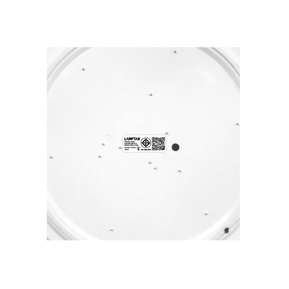 ไฟเพดาน LED LAMPTAN MOON 16 นิ้ว 36 วัตต์ DAYLIGHT/COOL WHITE/WARM WHITE สีขาว