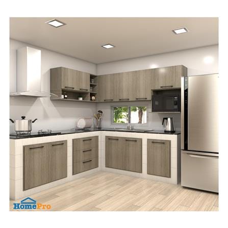 ตู้แขวนคู่ มือจับดำ WPC PARAZZO ENZO 40X80 ซม. เอ็มไพร์โอ๊ก_2