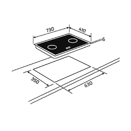 เตาฝัง+เครื่องดูดควัน LINEA GQ73 2G+LDH TC 90.1_4