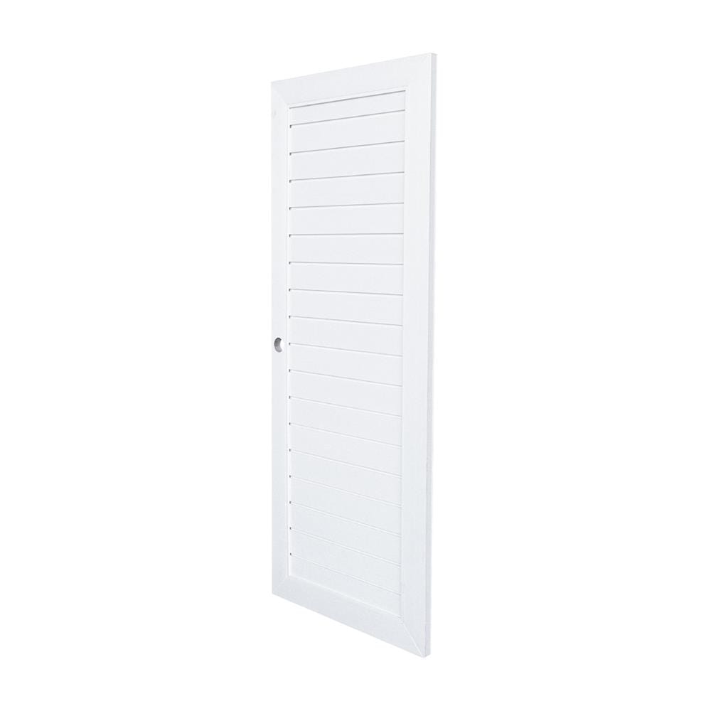 ประตูห้องน้ำ UPVC ECO-DOOR TLW 70X200 ซม. สีขาว เจาะลูกบิด