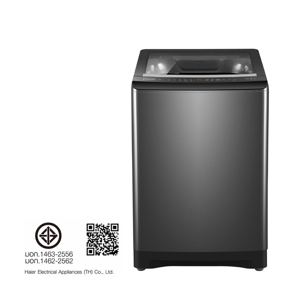 เครื่องซักผ้าฝาบน HAIER HWM160-B278S6 16 กก. อินเวอร์เตอร์ สีเทาเข้ม