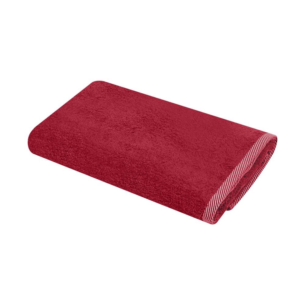 ผ้าขนหนู ME LIVING STRIPE 27X54 นิ้ว สีแดง