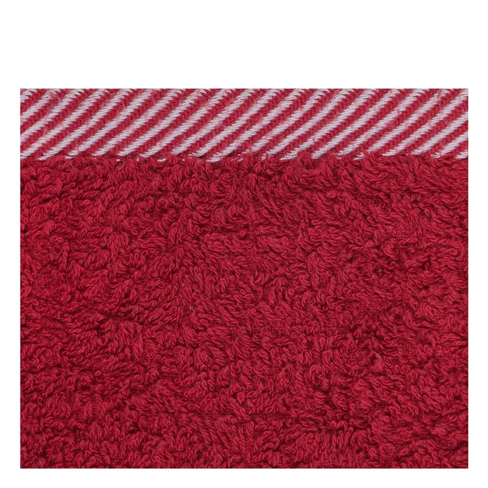ผ้าขนหนู ME LIVING STRIPE 27X54 นิ้ว สีแดง