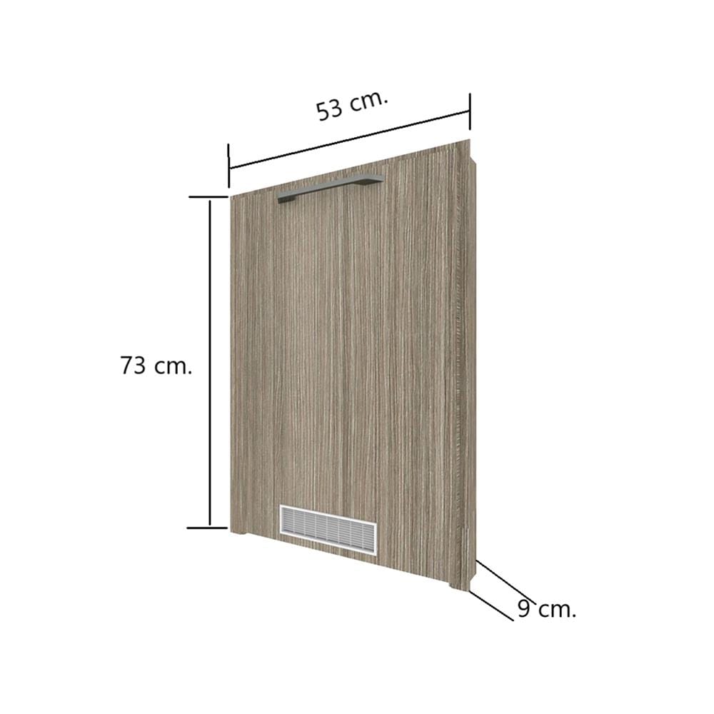 บานถังแก๊ส WPC มือจับดำ PARAZZO ENZO 50X70 ซม. เอ็มไพร์โอ๊ก