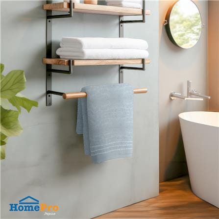 ผ้าขนหนู ME LIVING SELINA 27X54 นิ้ว สีเทา_7