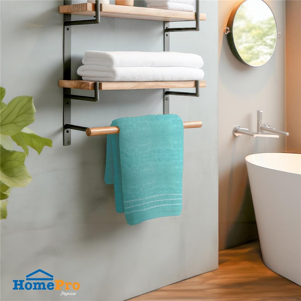 ผ้าขนหนู ME LIVING SELINA 27X54 นิ้ว สีเขียว
