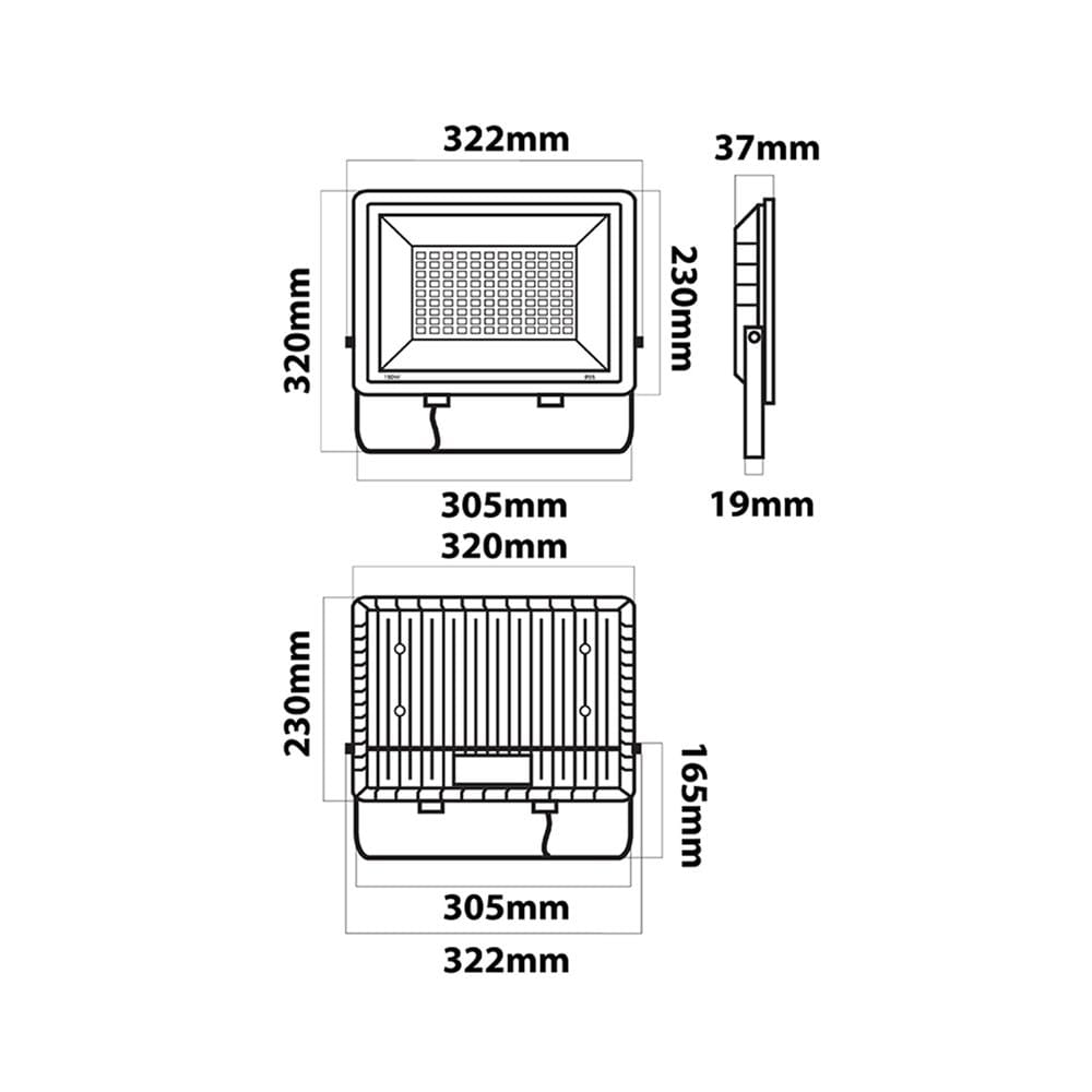 สปอตไลท์ภายนอก LED LUMAX ECOPRO 150 วัตต์ DAYLIGHT