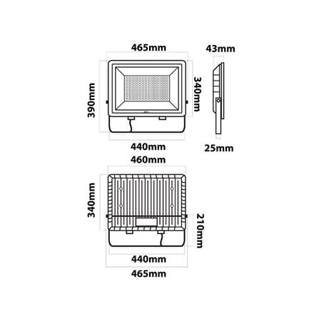สปอตไลท์ภายนอก LED LUMAX ECOPRO 400 วัตต์ DAYLIGHT_7