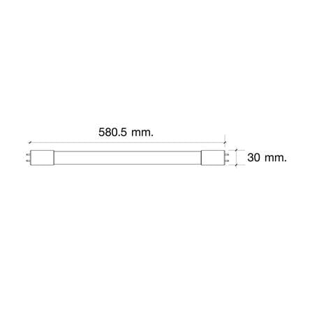 หลอด LED สั้น HI-TEK T8 ECO DE 9 วัตต์ DAYLIGHT G13 แพ็ก 4 ชิ้น_4
