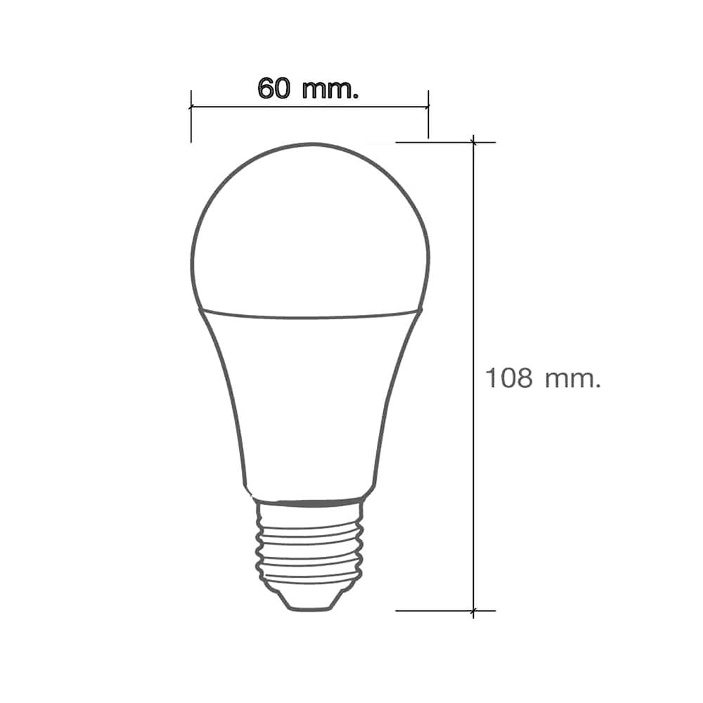 หลอด LED HI-TEK MUAY THAI 10 วัตต์ DAYLIGHT E27 แพ็ก 4 ชิ้น