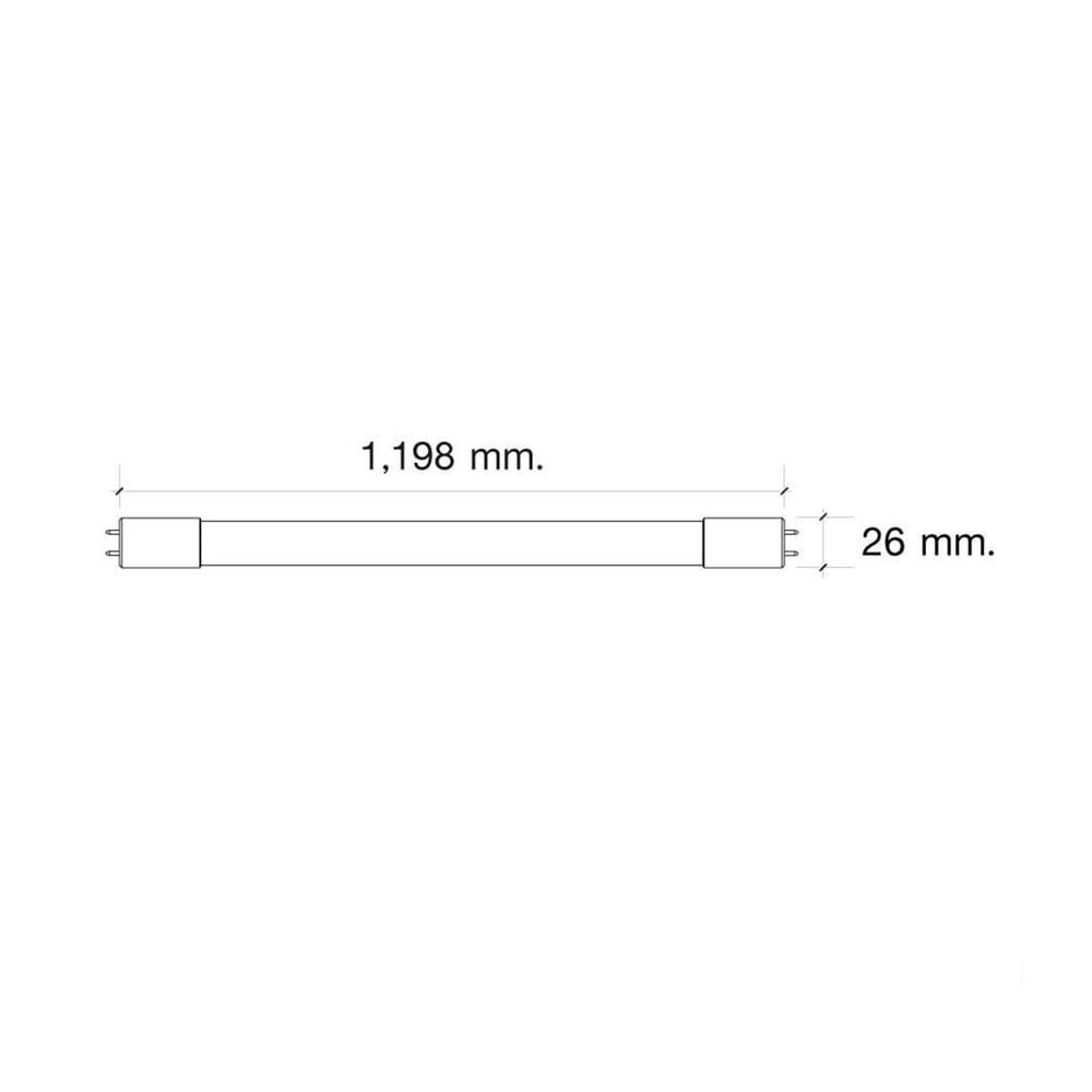 หลอด LED HI-TEK T8 ECO DE 18 วัตต์ DAYLIGHT G13 แพ็ก 4 ชิ้น