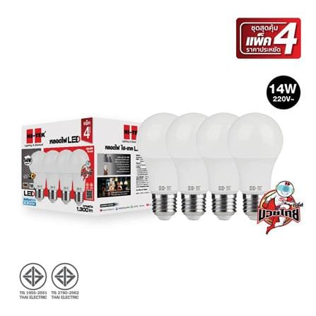 หลอด LED HI-TEK MUAY THAI 14 วัตต์ DAYLIGHT E27 แพ...