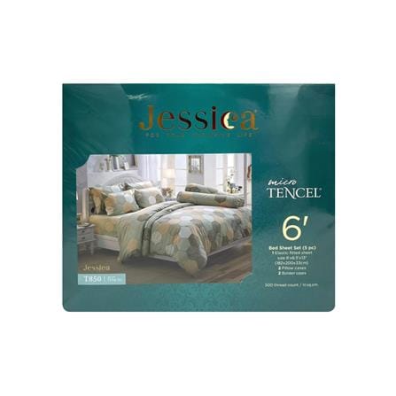 ชุดผ้าปูที่นอน 6 ฟุต 5 ชิ้น JESSICA TENCEL 20164-T850_3