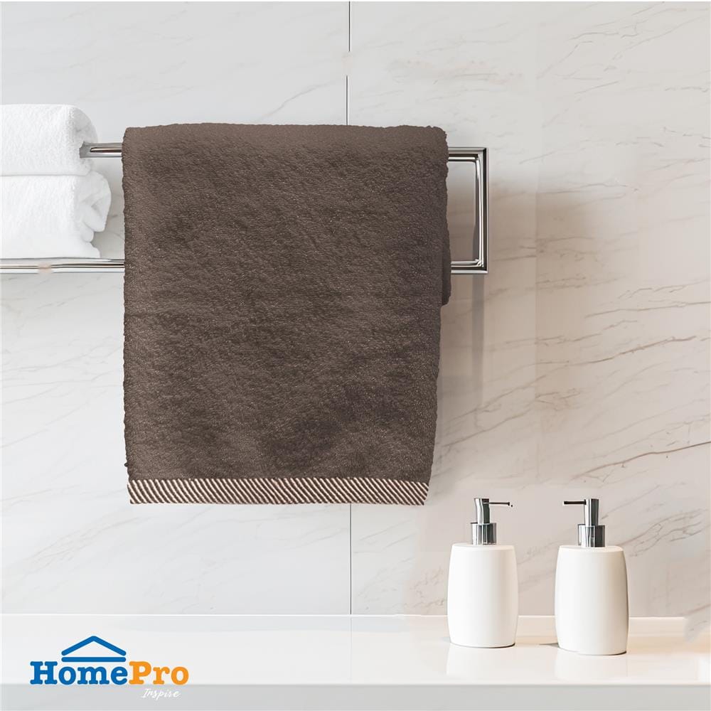 ผ้าขนหนู ME LIVING STRIPE 30X60 นิ้ว BROWN