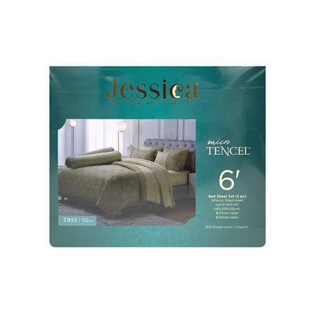 ชุดผ้าปูที่นอน 6 ฟุต 5 ชิ้น JESSICA TENCEL 20164-T853_3