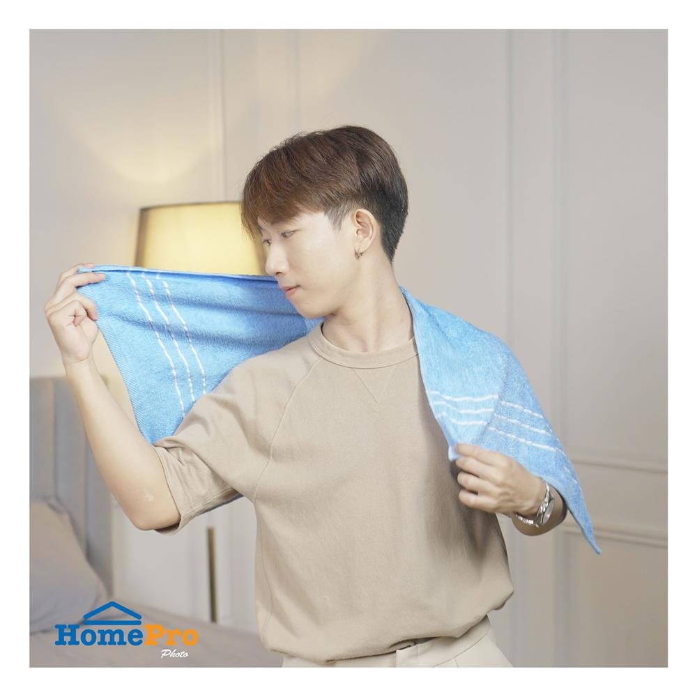 ผ้าขนหนู ME LIVING SELINA 16X32 นิ้ว BLUE