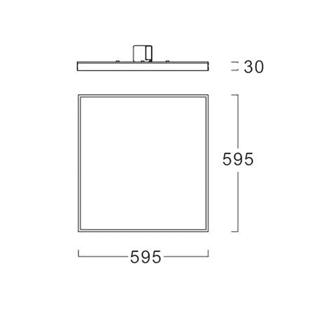 โคมฝังฝ้า LED PANEL LUMAX SML 60X60 ซม. 40 วัตต์ DAYLIGHT_5