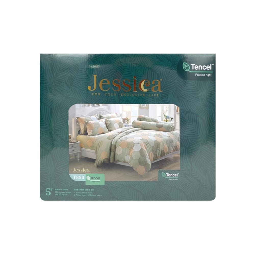 ชุดผ้าปูที่นอน 5 ฟุต 5 ชิ้น JESSICA TENCEL 20165-T850