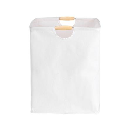 ถังผ้าเหลี่ยมสูง หูไม้ PLIM SIMPLE SIZE XL สีครีม_2
