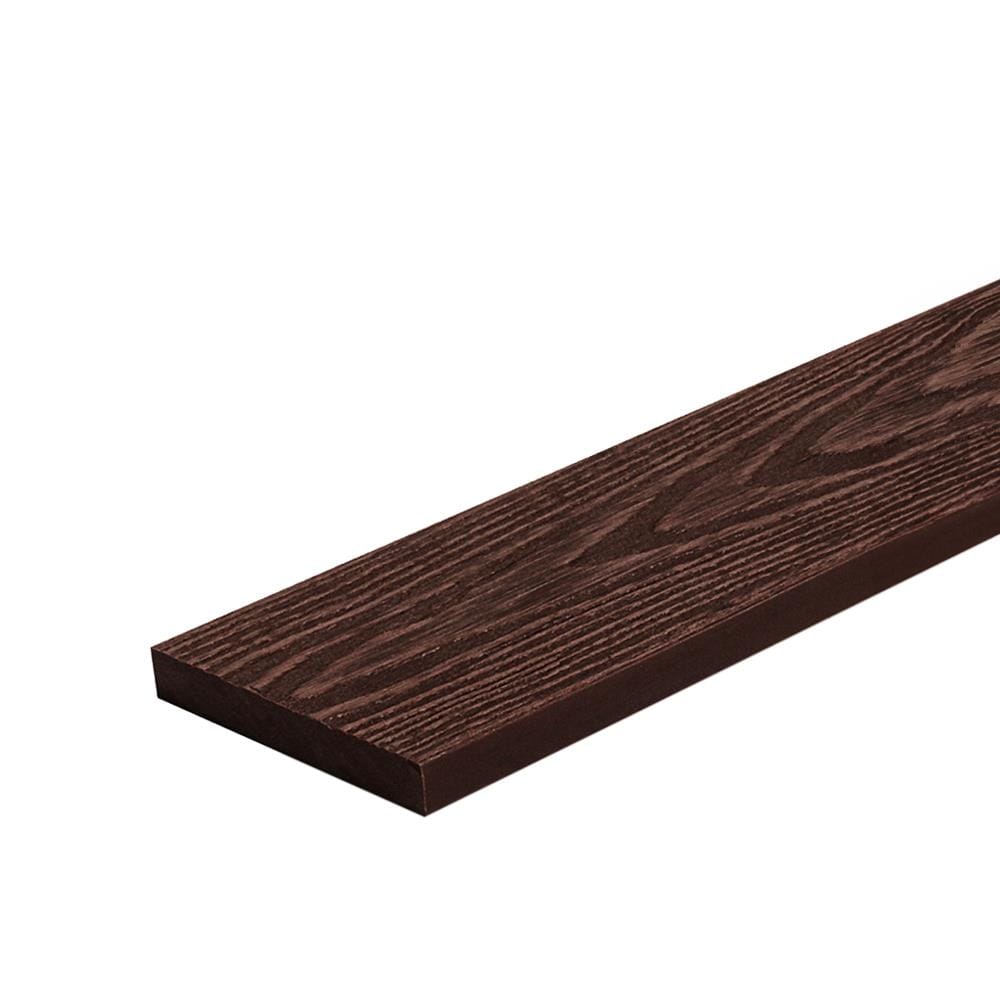 ไม้รั้ว หัวตัด WATSADUNIYOM OLA-S015B ลายไม้ลึก 3D 9x200x1.3 ซม. สีน้ำตาล
