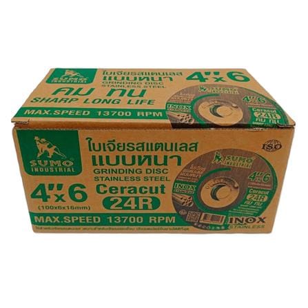 ใบเจียรหนา SUMO CERACUT 24R 4 นิ้ว 100X6 มม. สีเขียว_1