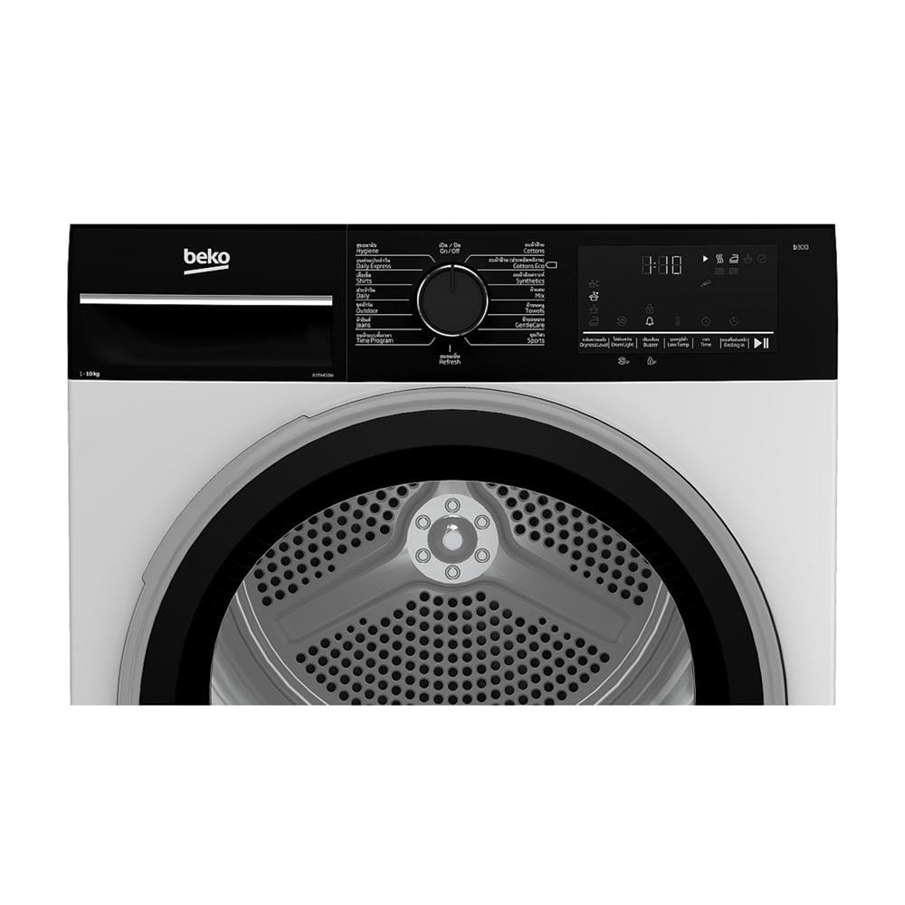 เครื่องอบผ้าฝาหน้า BEKO B3T4410W 10 กก. CONDENSE สีขาว