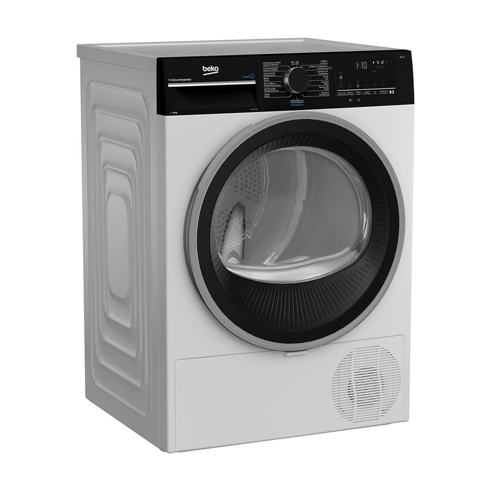 เครื่องอบผ้าฝาหน้า BEKO B3T4229W 10 กก. HEAT PUMP สีขาว