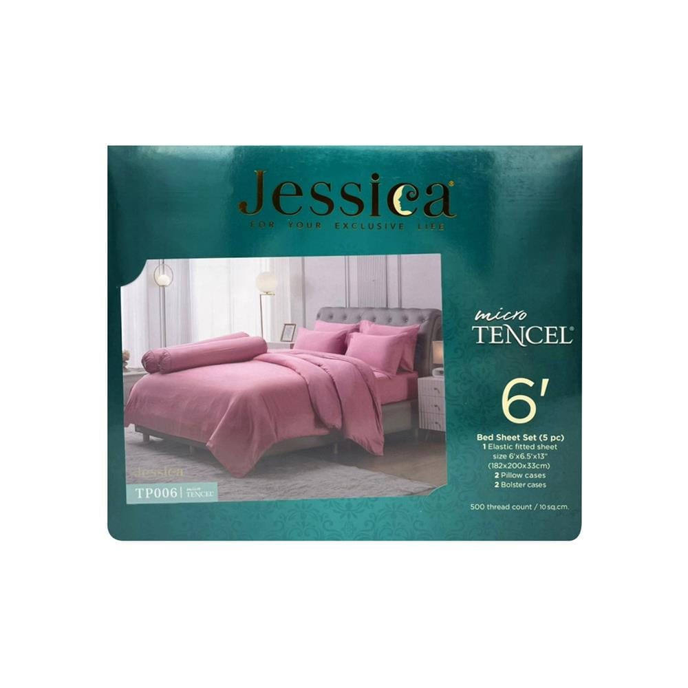 ชุดผ้าปูที่นอน 6 ฟุต 5 ชิ้น JESSICA T-SOLID 21069-TP006