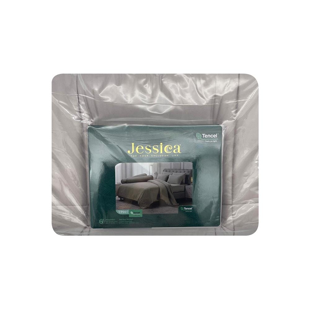 ชุดผ้าปูที่นอน 6 ฟุต 6 ชิ้น JESSICA T-SOLID 22059-TP007