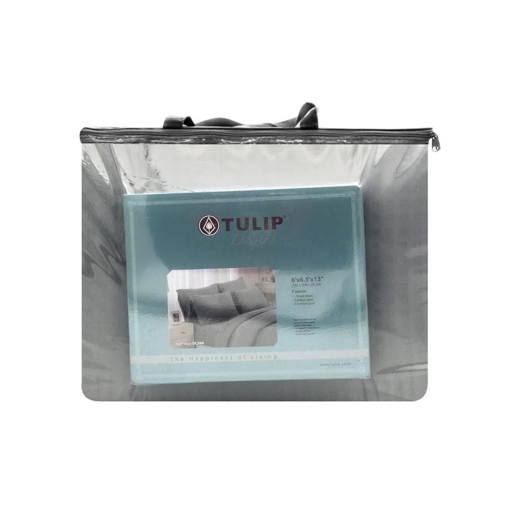 ชุดผ้าปูที่นอน 6 ฟุต 6 ชิ้น TULIP DELIGHT 60239-DL566