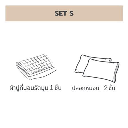 ชุดผ้าปูที่นอน 6 ฟุต 3 ชิ้น BENEATH GOLDEN SAND_8