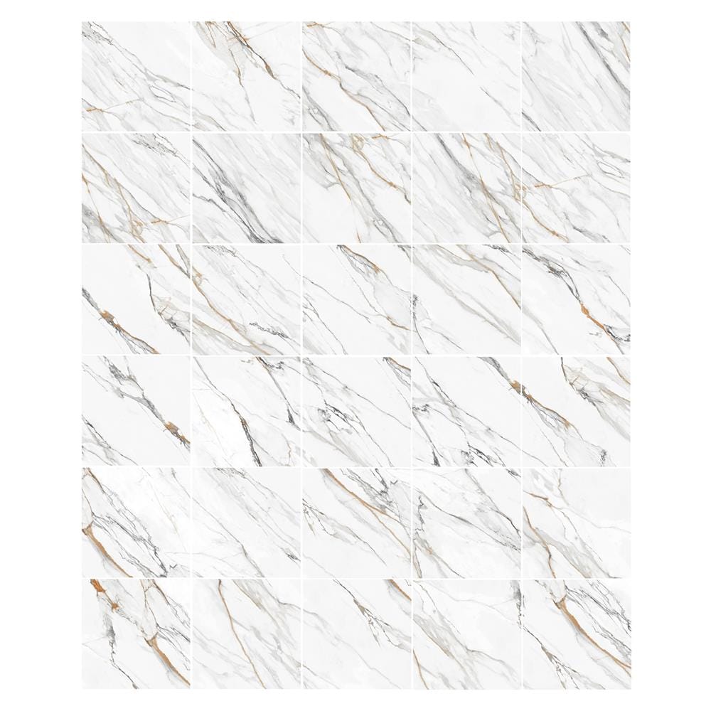 กระเบื้องพื้นพอร์ซเลน 60x60 ซม. TARA กัตต้า ไวท์ A 1.44M2