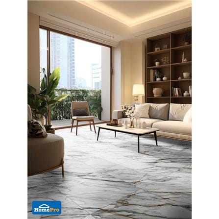 กระเบื้องพื้นพอร์ซเลน 60x60 ซม. TARA กัตต้า ไวท์ A 1.44M2_4