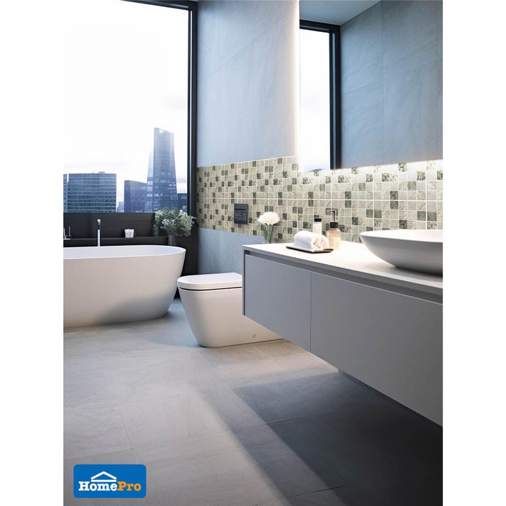 โมเสคพอร์ซเลน 30x30 ซม. TARA STONEHENGE GREY