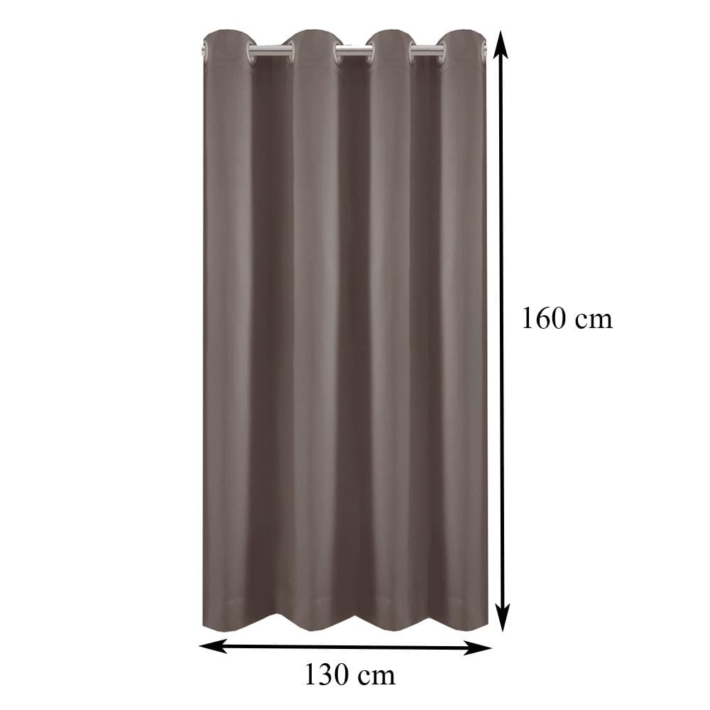 ผ้าม่าน EYELET HOME LIVING STYLE LUKAS UV 130X160 ซม. สีน้ำตาล