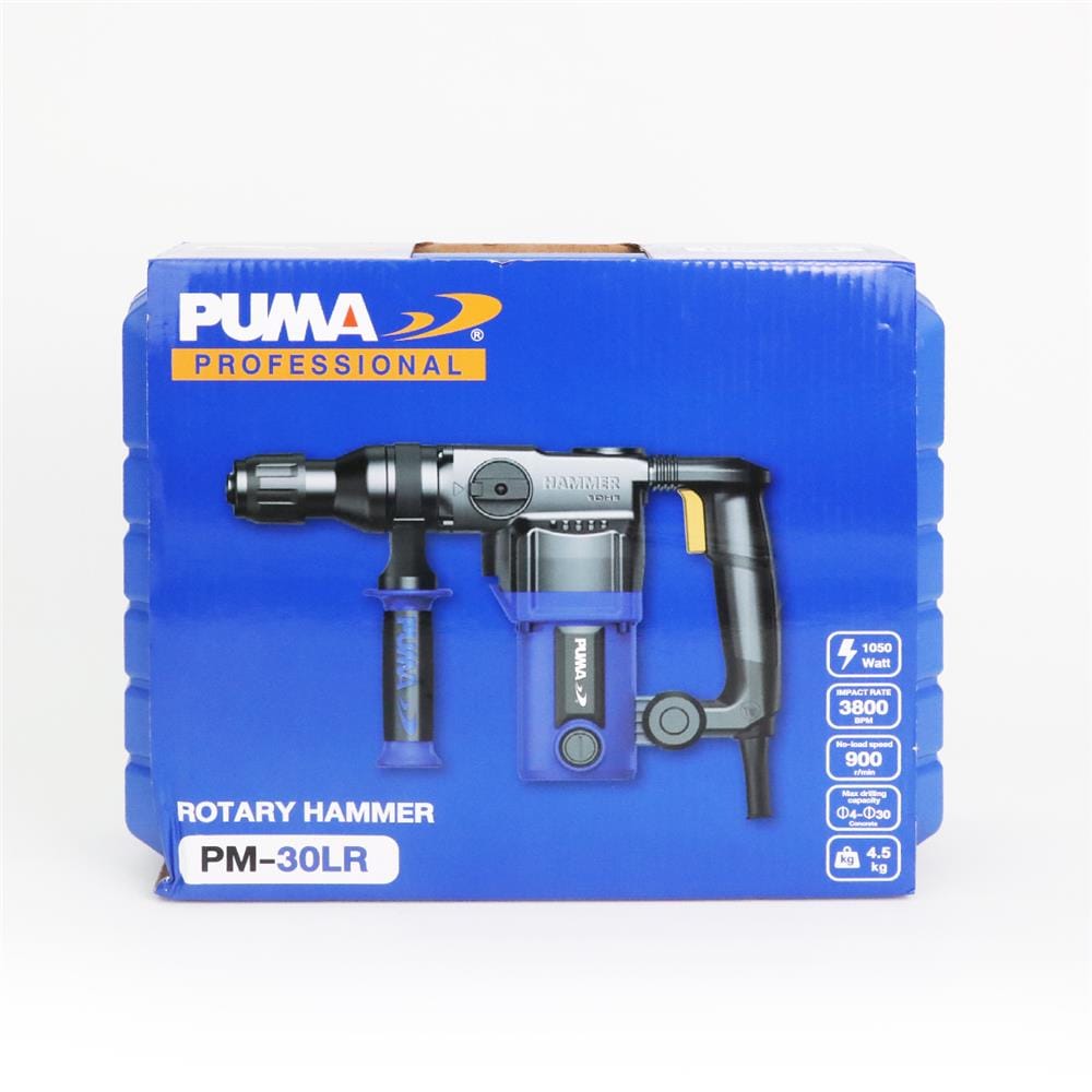สว่านโรตารี่ PUMA PM-30LR 30 มม. 1050 วัตต์ 4.5 จูล SDS