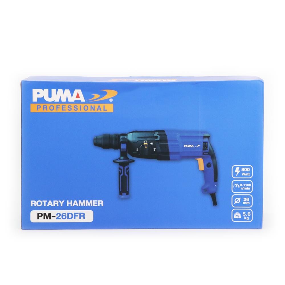 สว่านโรตารี่ PUMA PM-26DFR 26 มม. 800 วัตต์