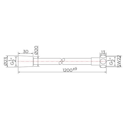 สายฝักบัวพีวีซี KARAT FAUCET KA-04-309-55 120 ซม._2