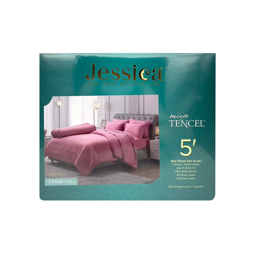 ชุดผ้าปูที่นอน 5 ฟุต 5 ชิ้น JESSICA T-SOLID 21070-TP006
