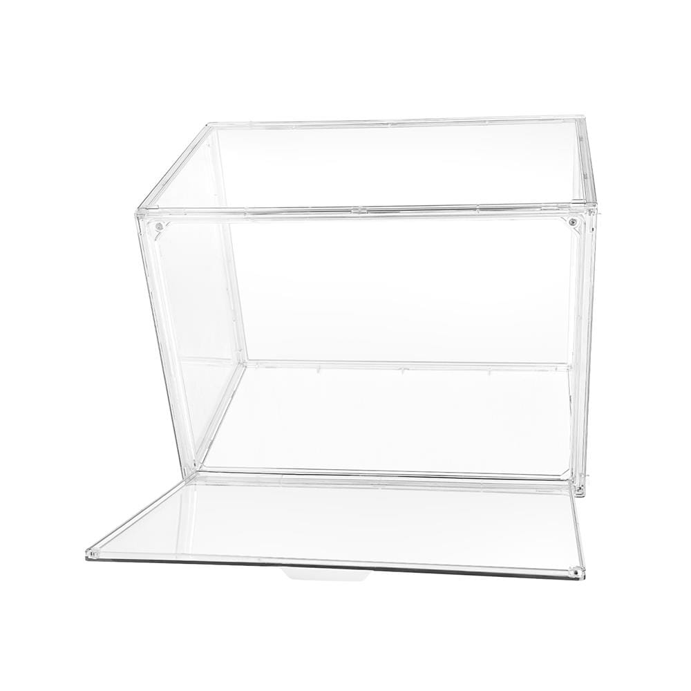 กล่องจัดเก็บกระเป๋าฝาเปิด STACKO M 36x26x27 ซม. สีใส