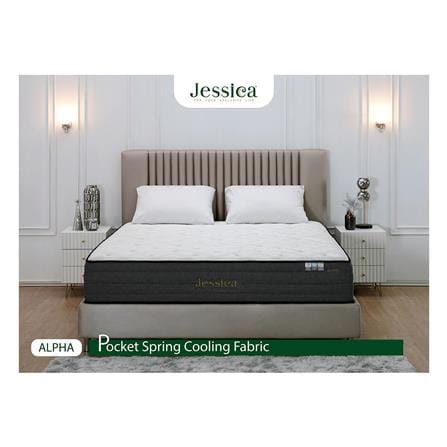 ที่นอนพ็อกเก็ตสปริง 6 ฟุต JESSICA รุ่น ALPHA พร้อมชุดเครื่องนอน 11 ชิ้น_3