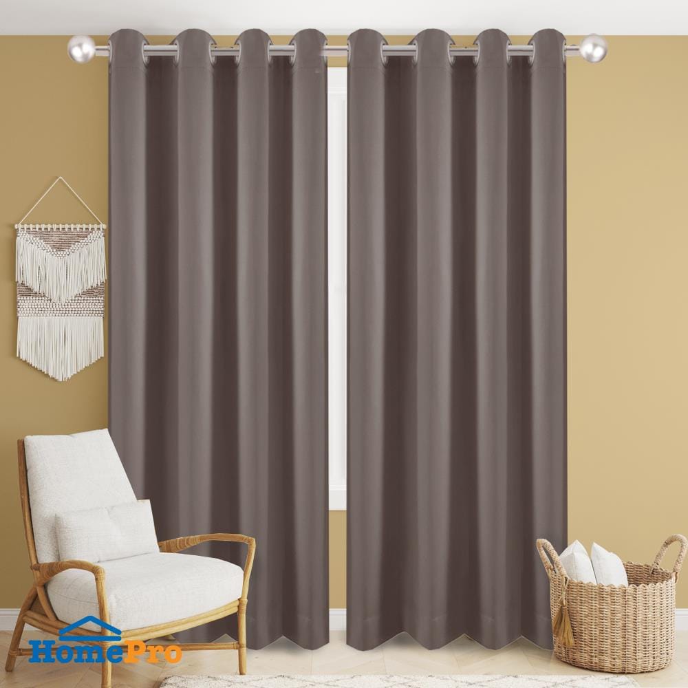 ผ้าม่าน EYELET HOME LIVING STYLE LUKAS UV 130X220 ซม. สีน้ำตาล