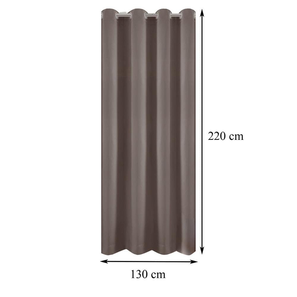 ผ้าม่าน EYELET HOME LIVING STYLE LUKAS UV 130X220 ซม. สีน้ำตาล