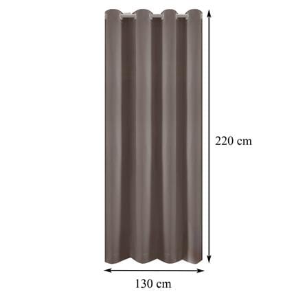 ผ้าม่าน EYELET HOME LIVING STYLE LUKAS UV 130X220 ซม. สีน้ำตาล_6