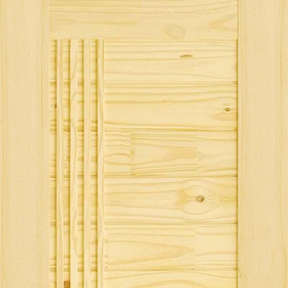 ประตูไม้สนนิวซีแลนด์ D2D ECO PINE-EZERO 7 90X200 ซม. สีธรรมชาติ ไม่เจาะลูกบิด