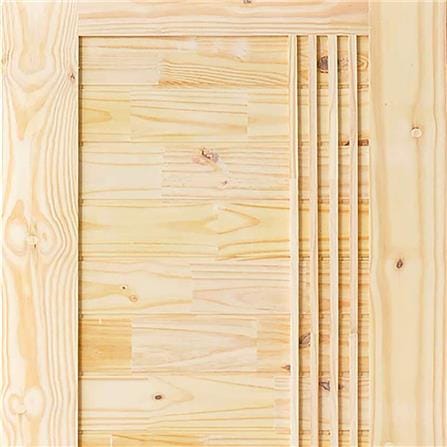 ประตูไม้สนนิวซีแลนด์ D2D ECO PINE-EZERO 7 100X200 ซม. สีธรรมชาติ ไม่เจาะลูกบิด_1